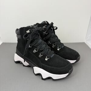 Sorel Kinetic Impact Conquest Plus Boots Womens 7.5 Waterproof NL5129-010 Black